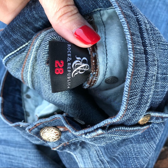 Rock and Republic straight leg jeans size 28 - Picture 4 of 8